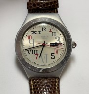 Swatch Swiss Irony Promenade YGS4000 - Vintage Aluminum Watch with Date