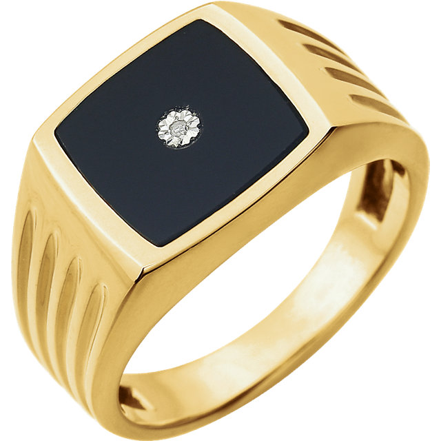 Buy Mia By Tanishq Nature's Finest Gold Enchanted Dream Onyx Ring Online At  Best Price @ Tata CLiQ